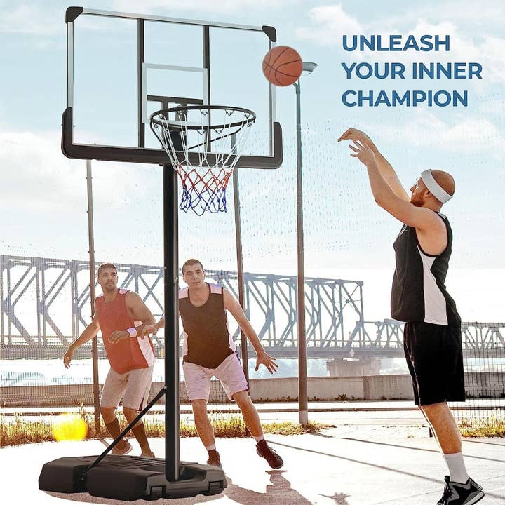 Play22 - Wholesale Sporting Accessories - Portable Basketball Hoop 10 ft Adjustable 44in5