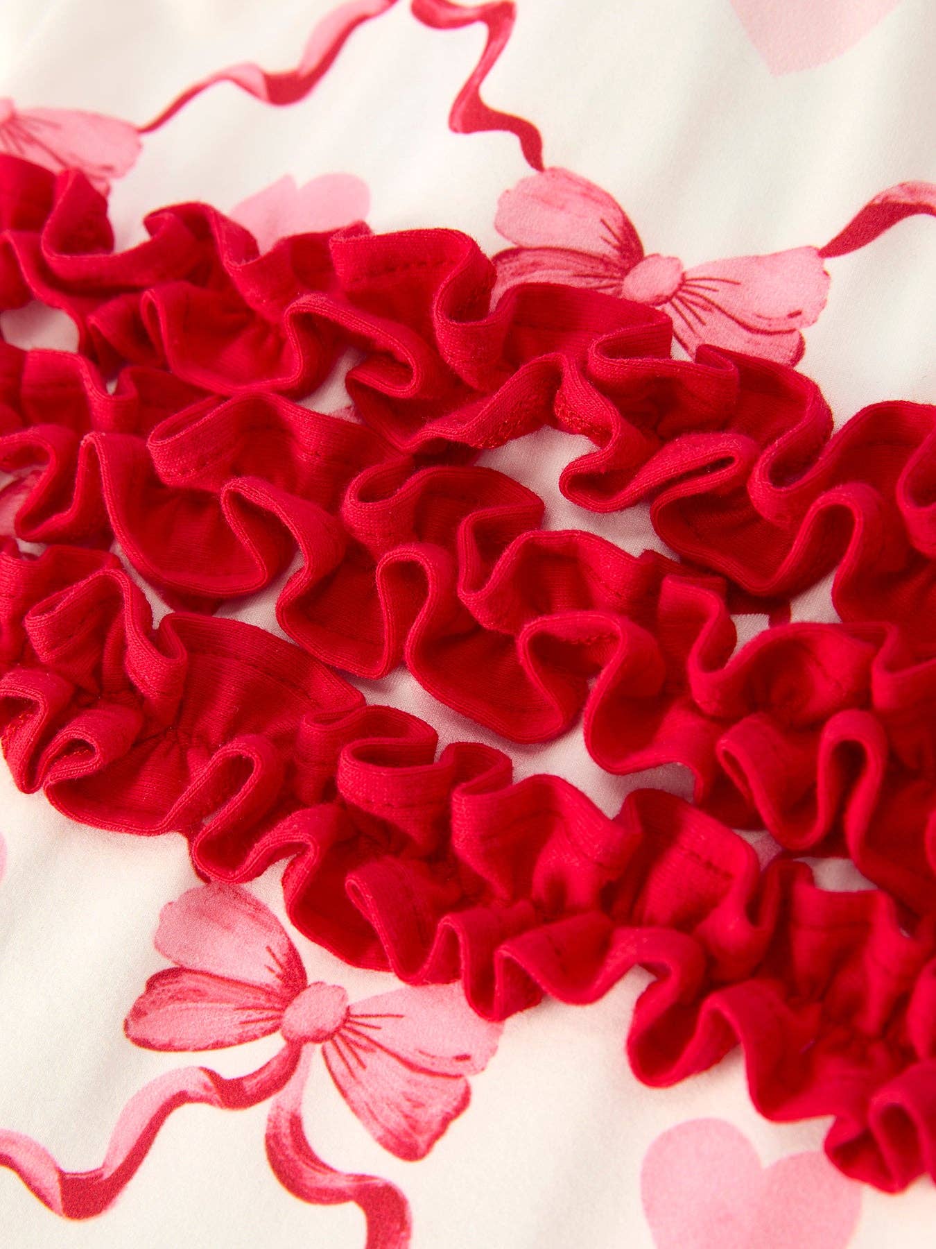 Rylee Faith Designs - Wholesale Rompertje - Baby - Valentijnsdag Baby Meisjes Romper met Hart- en Strikprint9