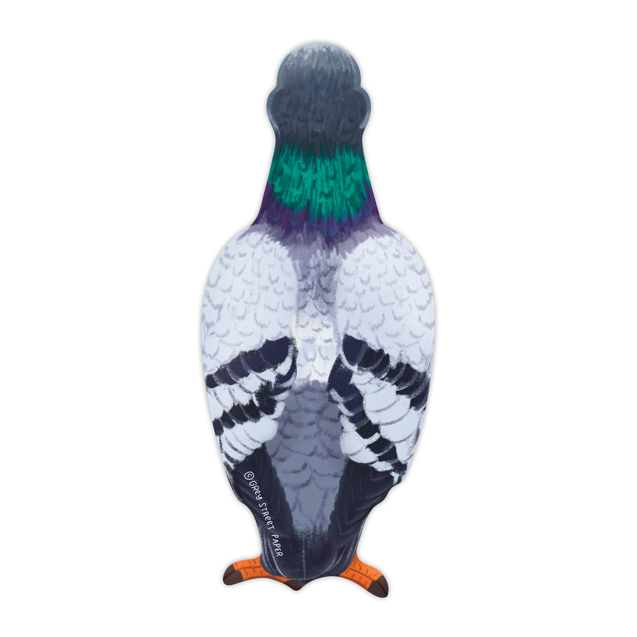 Grey Street Paper - Venta al por mayor Marcapáginas - Marcador troquelado con forma de paloma4