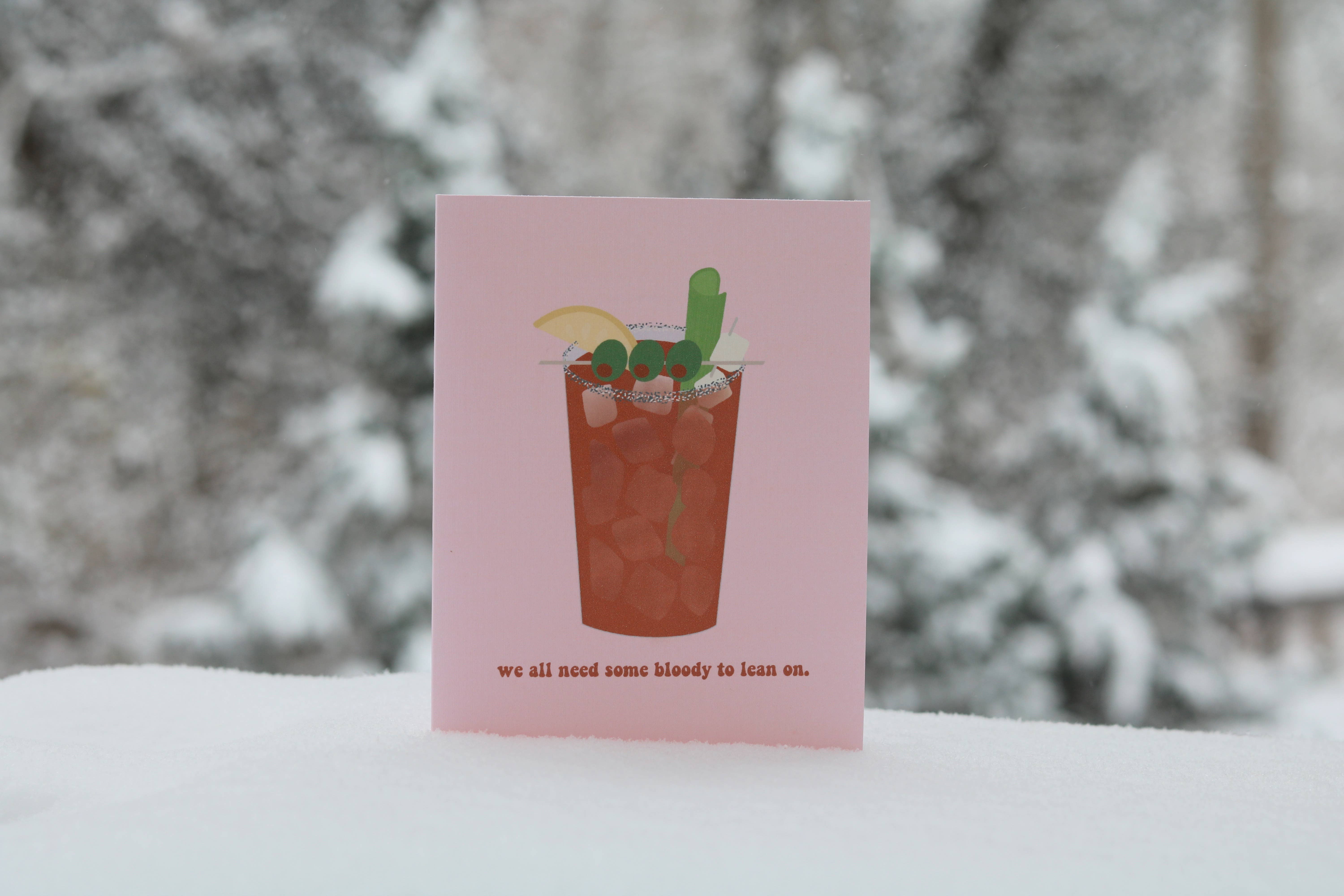 Kelly Scott Design Co - Wholesale Everyday Greeting Card - Bloody Mary Card -- Funny Cocktail Card // Cocktail Card4