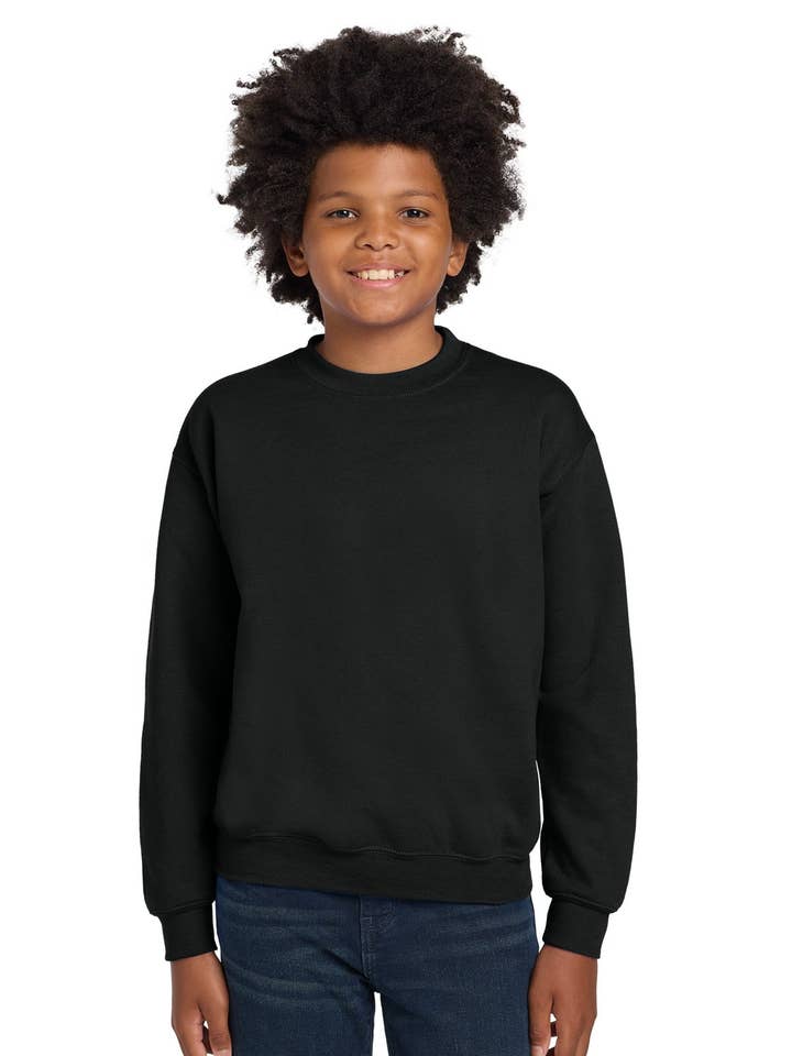 Ink Tees Custom T-Shirt Personalized Print, Premium Quality Cotton, Fast Turnaround Unisex Fit, Multiple Colors & Sizes Gildan Youth Heavy Blendâ Crewneck Sweatshirt. 18000B for wholesale by Ink Tees Custom Tshirts