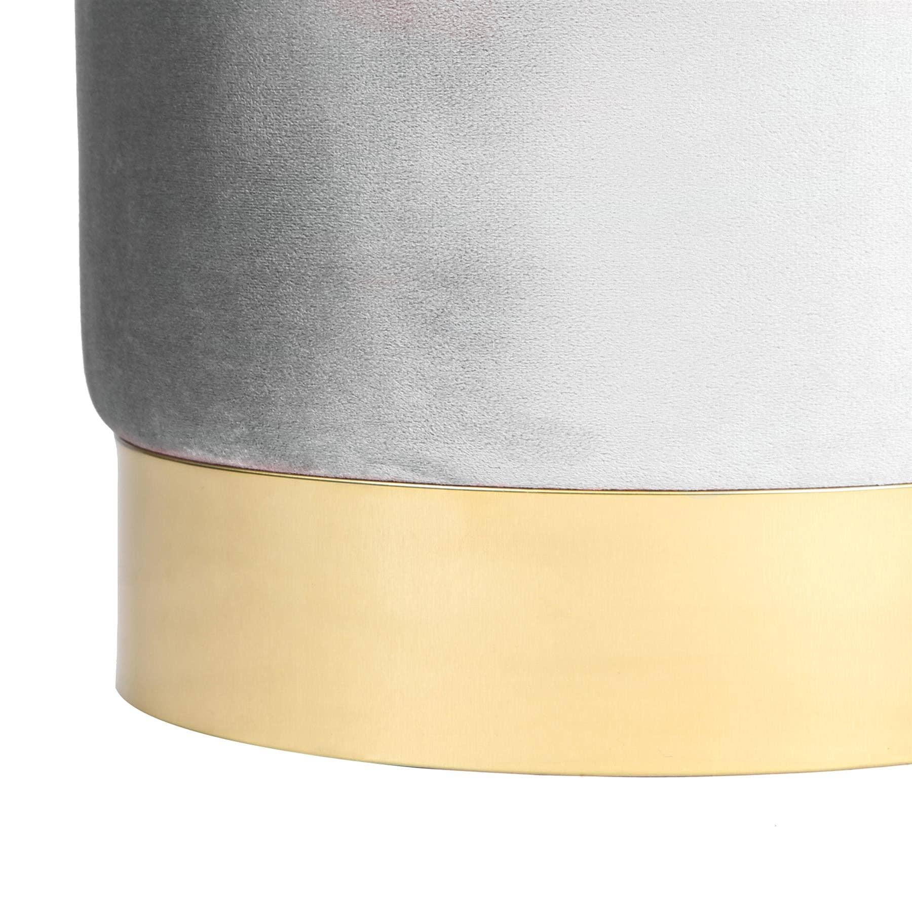 Rinkit Ltd – Großhandel Hocker – Runder samtbezogener Hocker als Fußbank – 29 cm Durchmesser x 36 cm Höhe – von Harbour Housewares13