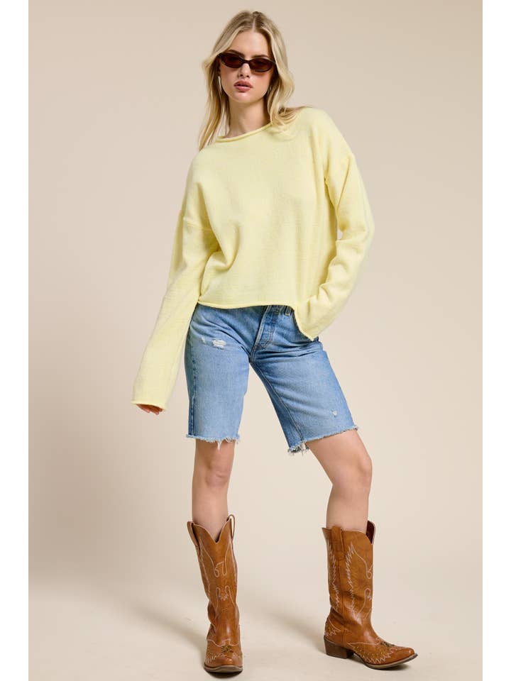 Mimosa - Wholesale Knit Sweater - Women's - Essential Pullover Sweater Top5