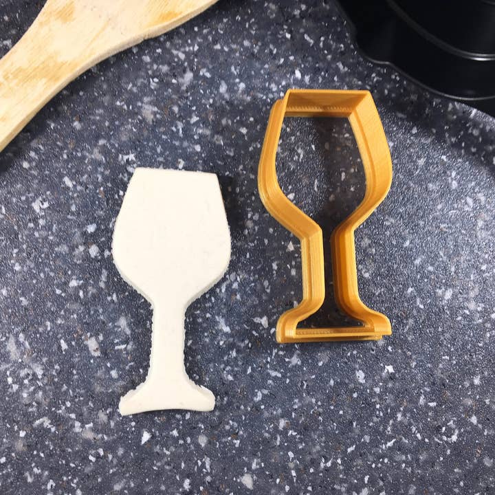Wine Glass EZ Cookie Cutter for wholesale by CookieCutterSupply