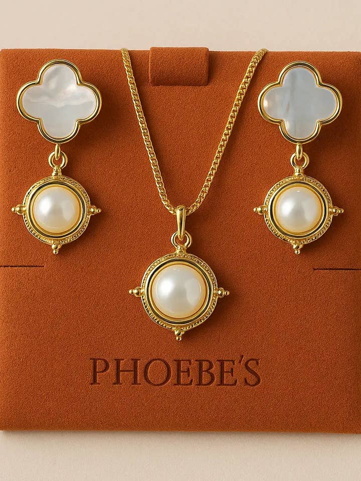Set di gioielli in madreperla per la vendita all'ingrosso da parte di PHOEBE´S