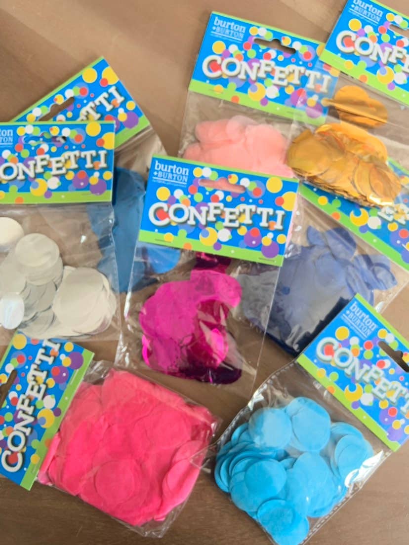 Hullaballoons - Wholesale Confetti - Light Pink Confetti | Light Pink Gender Reveal Confetti 2