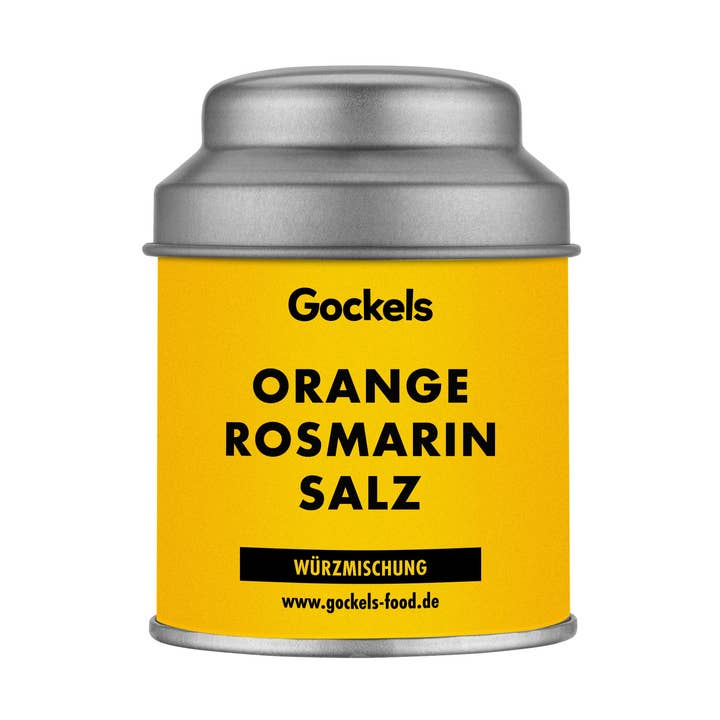 sel à l'orange et au romarin pour la vente par Gockels Genussmanufaktur