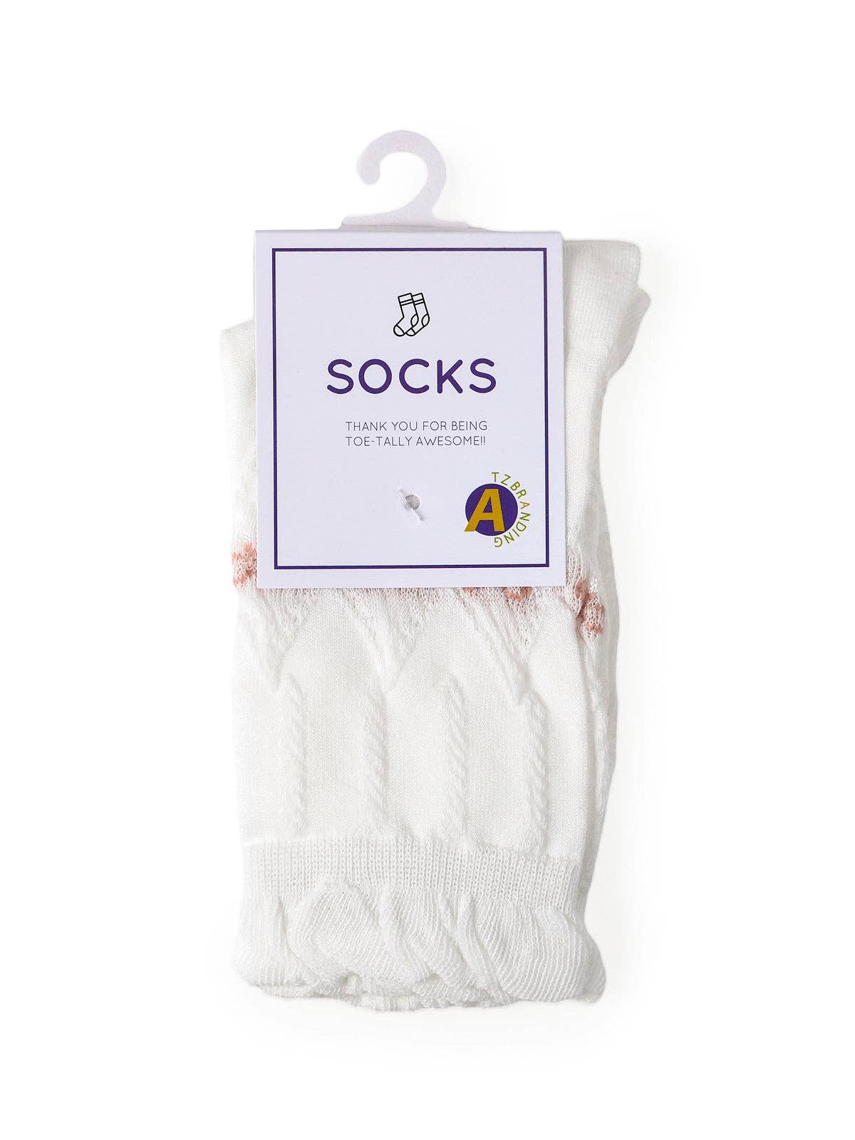 Funkyrel® Atzbranding Limited – Engroshandel Strømper - Dame – Rufia - hvide strømper med rullede kanter til kvinder10