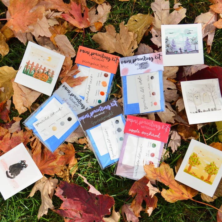 Lavender Chai Co. - Wholesale DIY craft kit - Mini Painting Kit Bundle- Spooky Season1