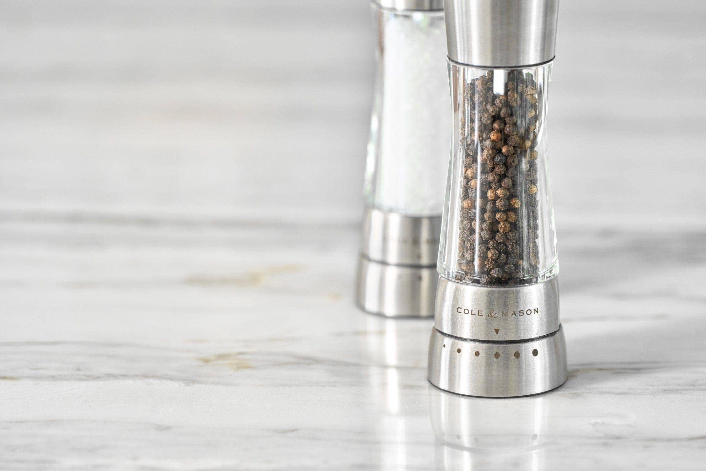 DKHB [Zyliss, Cole & Mason, Swissmar, AdHoc, Ken Hom] - Wholesale Salt & Pepper Shaker Set - Cole & Mason Derwent Salt & Pepper Mill Set, Stainless Steel4