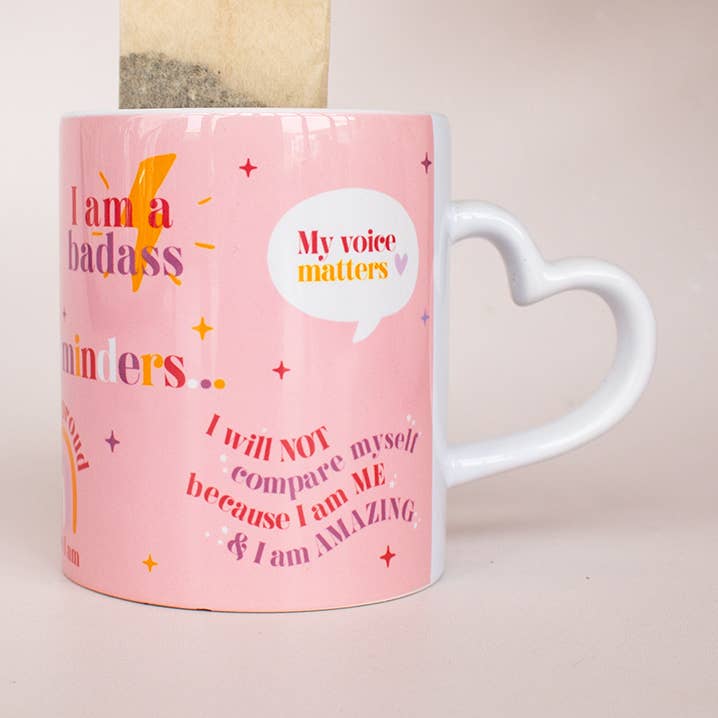 Self Love Reminders Mug for wholesale by TreatBox