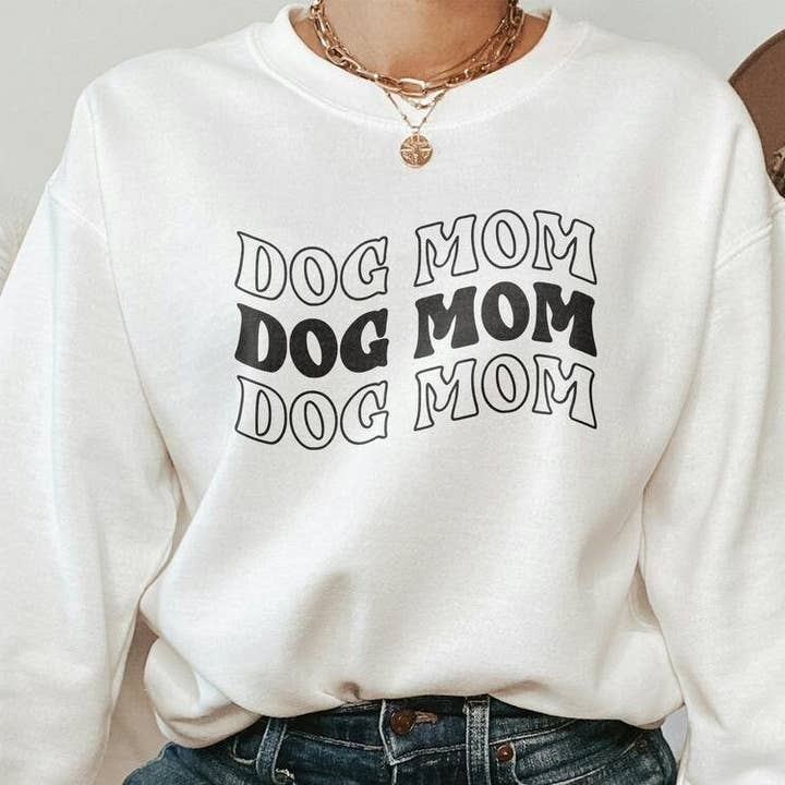Retro-Hunde-Sweatshirt für Mama: Tolles Geschenk für Hundeliebhaber für den Großhandel von PositiveParty
