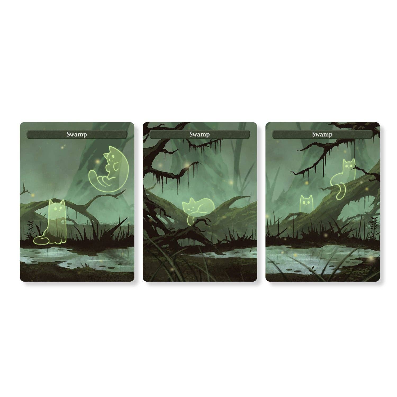 Caverns & Calicos - Wholesale Card Game - ManaCat Swamp - Land Proxy Set2