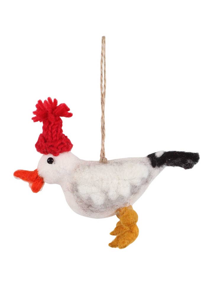 Sammy de Meeuw Hangdecoratie Zeezijde Vilt Wol voor wholesale door Pachamama Ltd