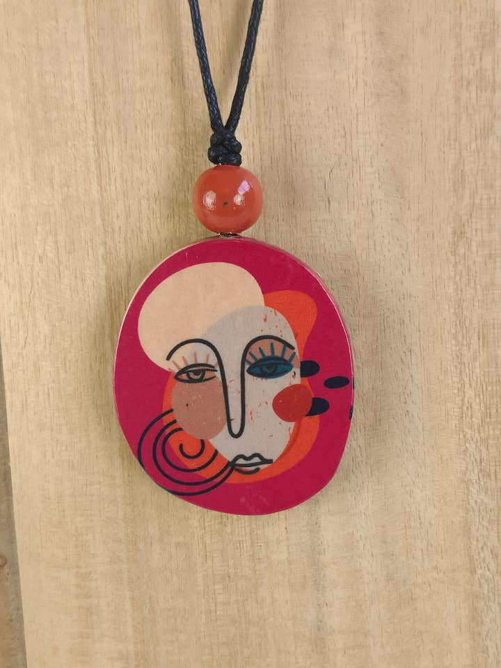 Face Pendant for wholesale by NOA ECCO