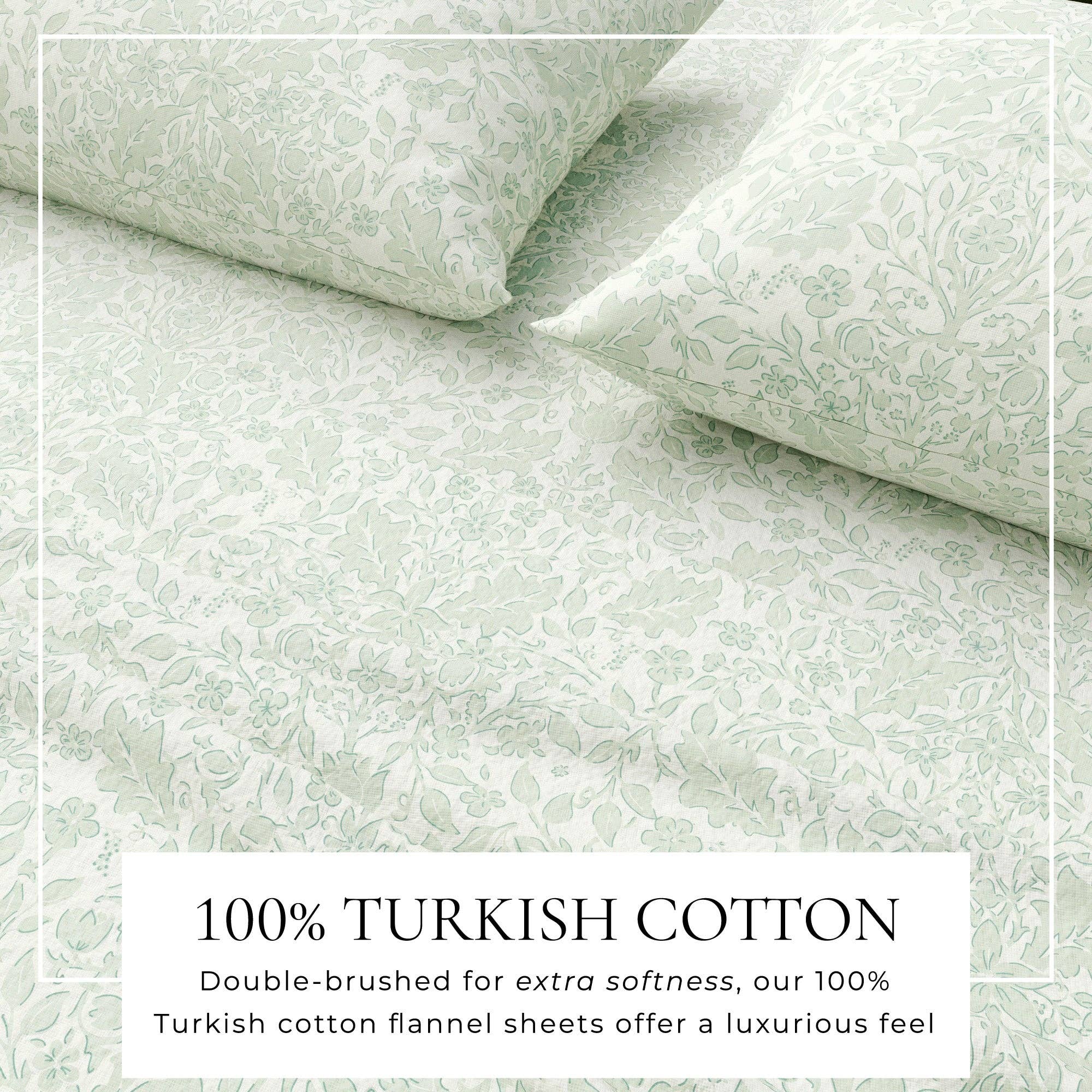 BH Collective - Wholesale Sheet Set - Flannel Sheets - 100% Turkish Cotton - Winter Floral23