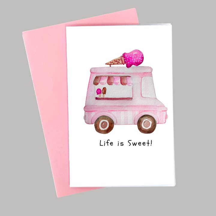 Life Is Sweet - Everyday Card for wholesale by I Hart Pink Cards