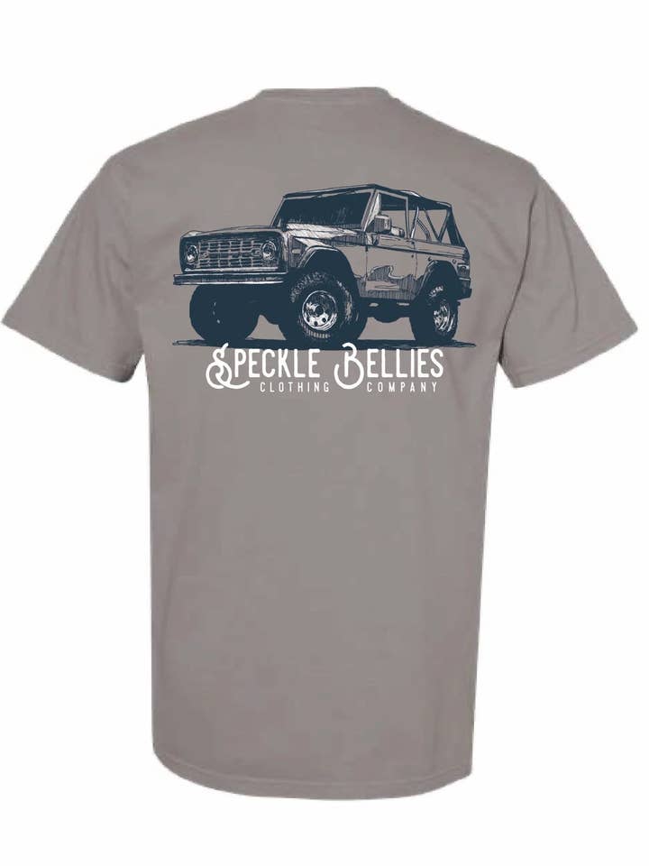 Speckle Bellies Clothing Company - Wholesale Screen Printed T-Shirt - Men's - Bronco Tee