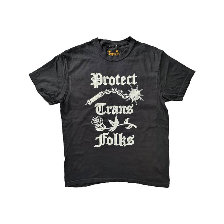 Protect Trans Folks Shirt (Flail) for wholesale by Transfigure Print Co.