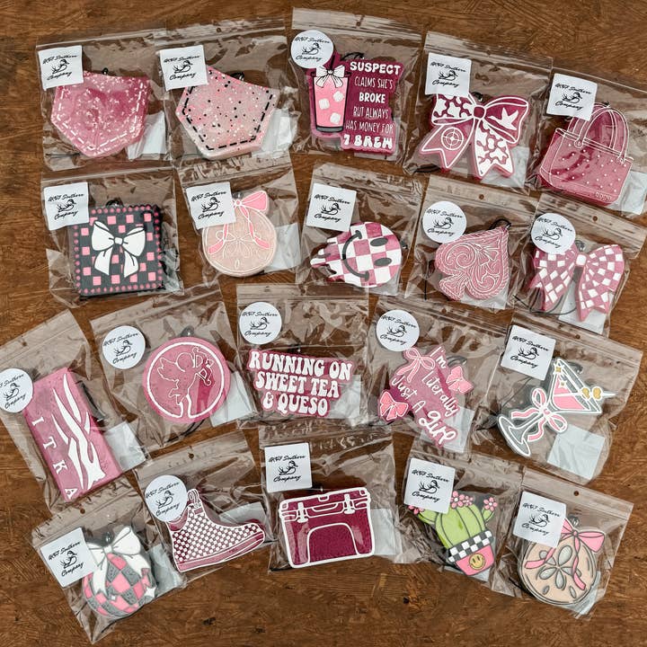 Girly/ Coquette Car Freshener Grab Bag Bundle for wholesale by AK47 Southern Co.
