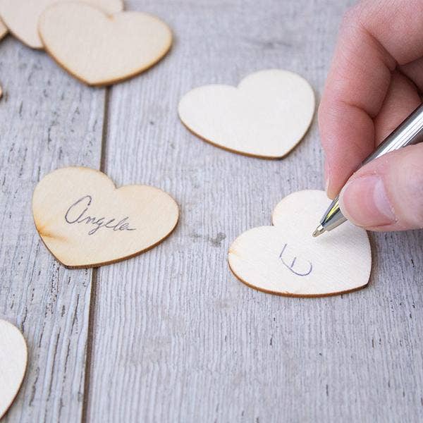 Kate Aspen - Wholesale Guest Book - Wooden Hearts for Guest Book Alternative (Set of 75)7