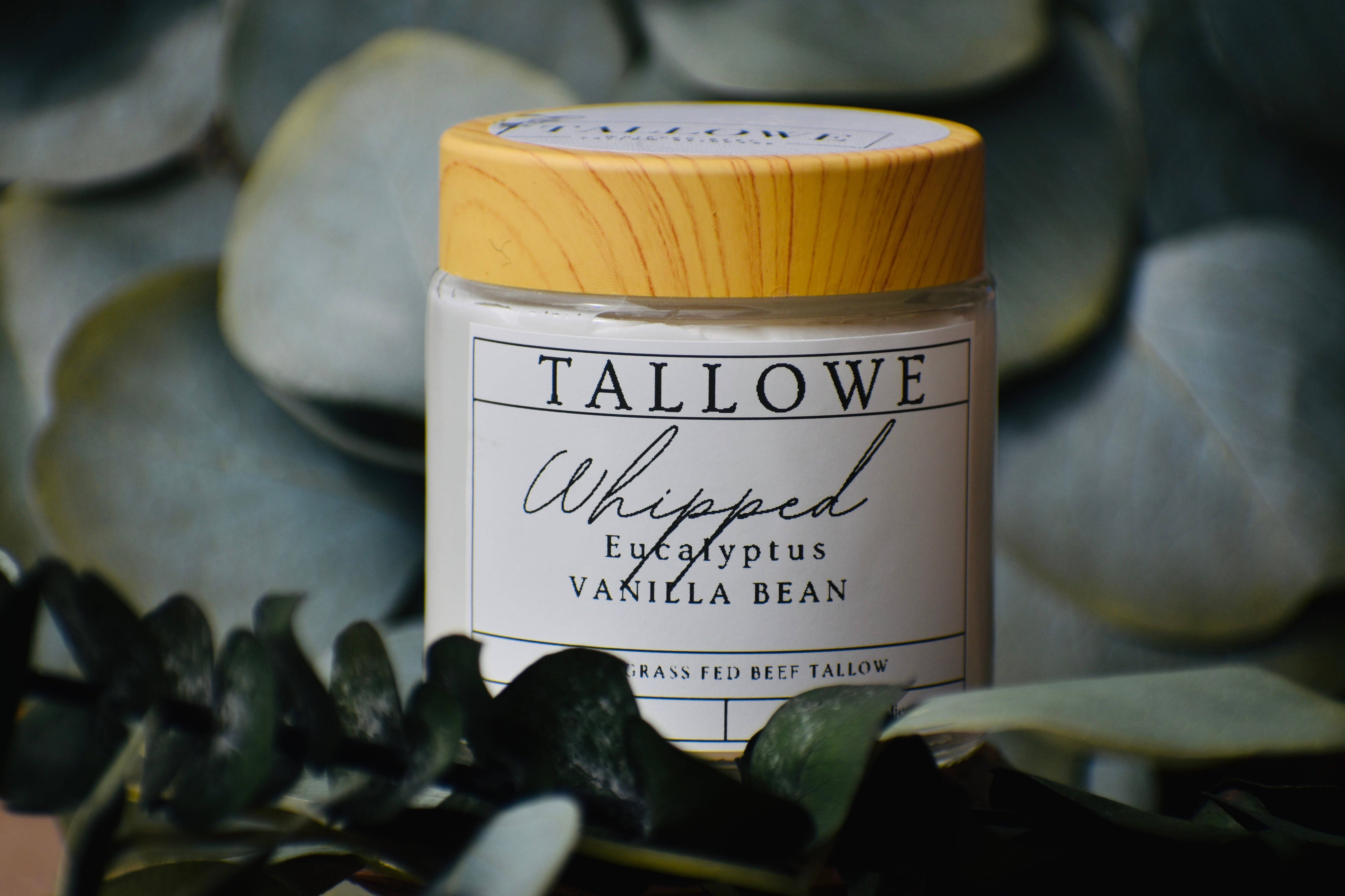 Tallowe - Wholesale Body Cream/Lotion - 100% Grass Fed Eucalyptus Vanilla Bean Beef Tallow Cream1