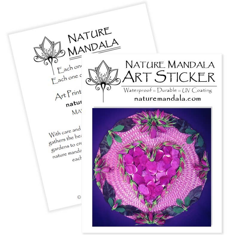Nature Mandala Art - Wholesale Sticker - Nature / Flower Mandala Stickers :: 10 Designs2