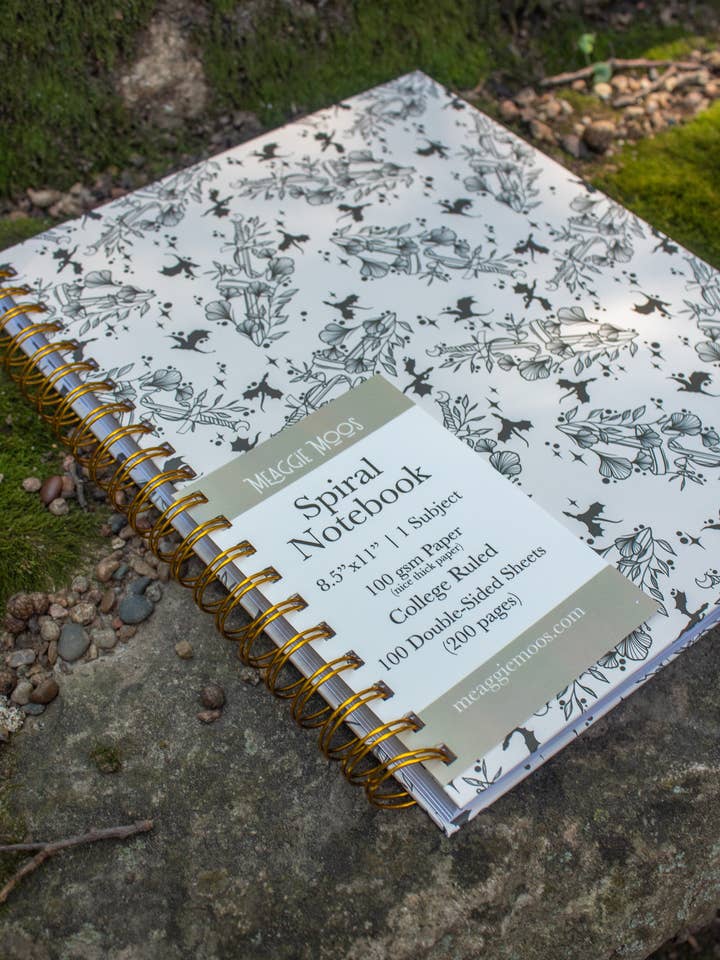 Ivory Swords Bookish Hardcover Notebook | College Ruled for wholesale by Meaggie Moos