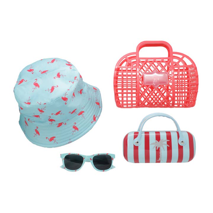 Shark Eyes, Inc - Wholesale Sunglasses - Kids - Kids Sunglasses with Hat + Case and Bag Summer Spring Set1
