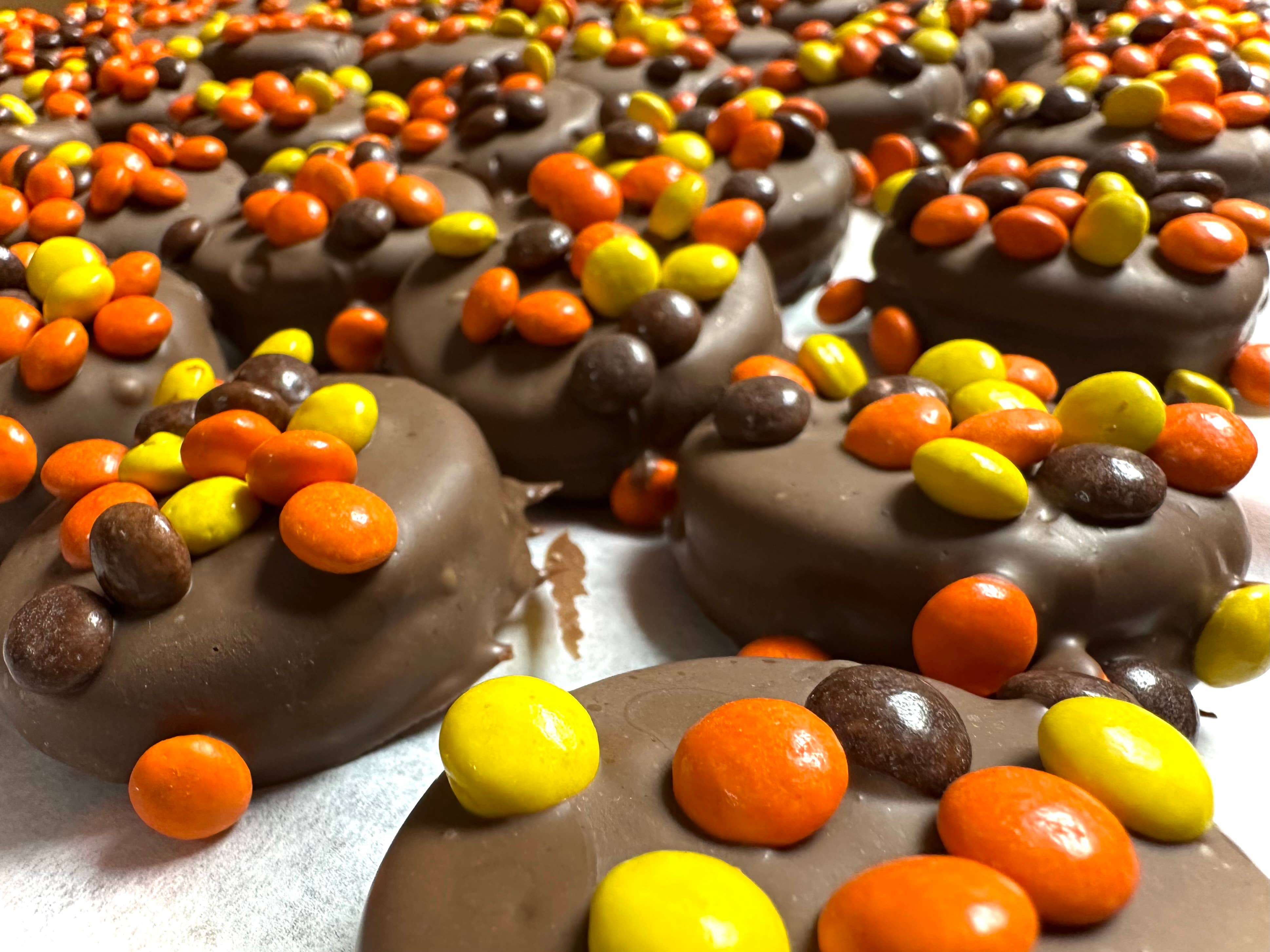 O'Shea's Candies Sweet Shop - Wholesale Chocolate Covered Sweets - O’Oreo “Mini Reese Pieces w/ Milk Chocolate” 3 Pack Trio3