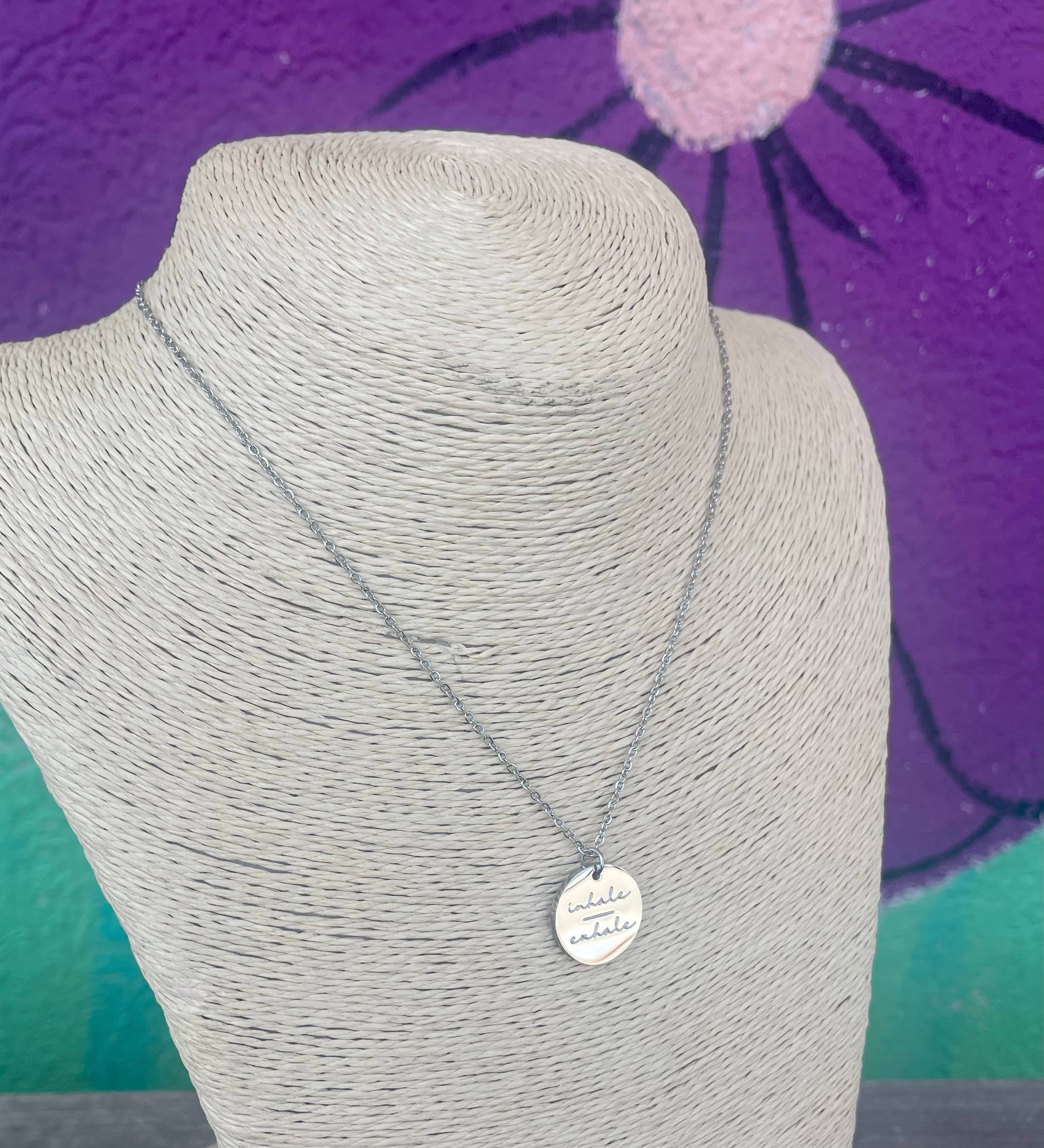 Briano Wholesale - Wholesale Pendant/Charm Necklace - Inhale | Exhale Necklace1
