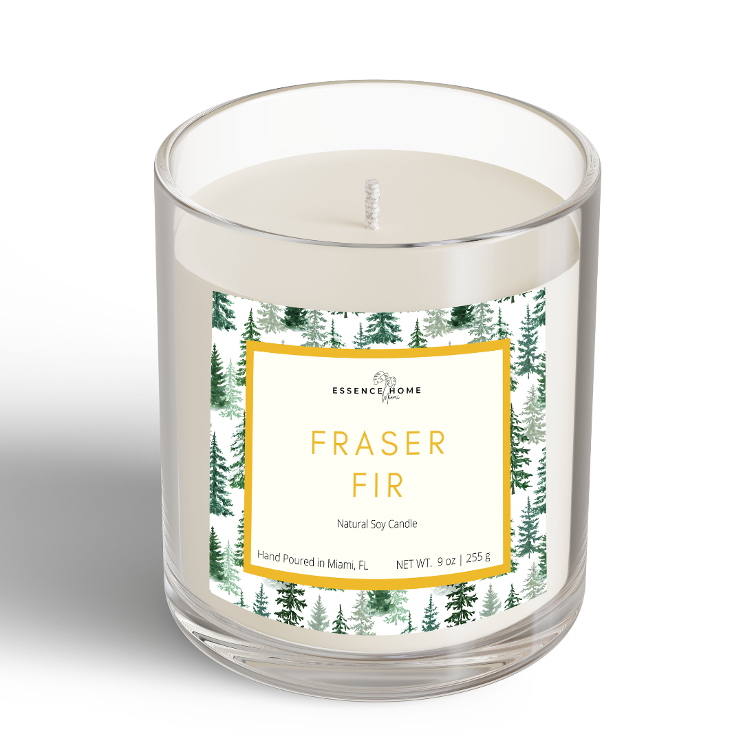 Fontana Candle Co. Fraser Fir | Non-Toxic Candle | Beeswax Candle 9 oz Glass Jar