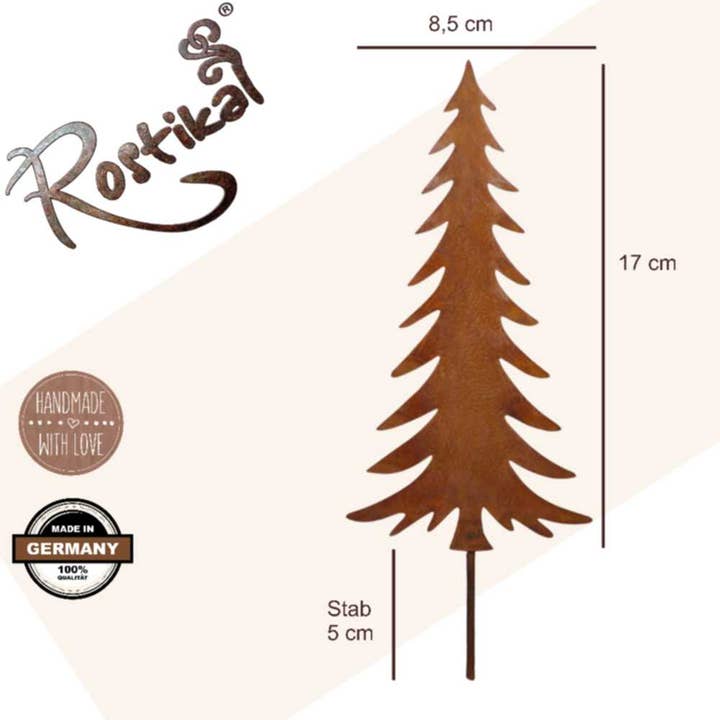 Rostikal - Vente Décoration de Noël - Plaque de base enfichable pour sapin de Noël en rouille10
