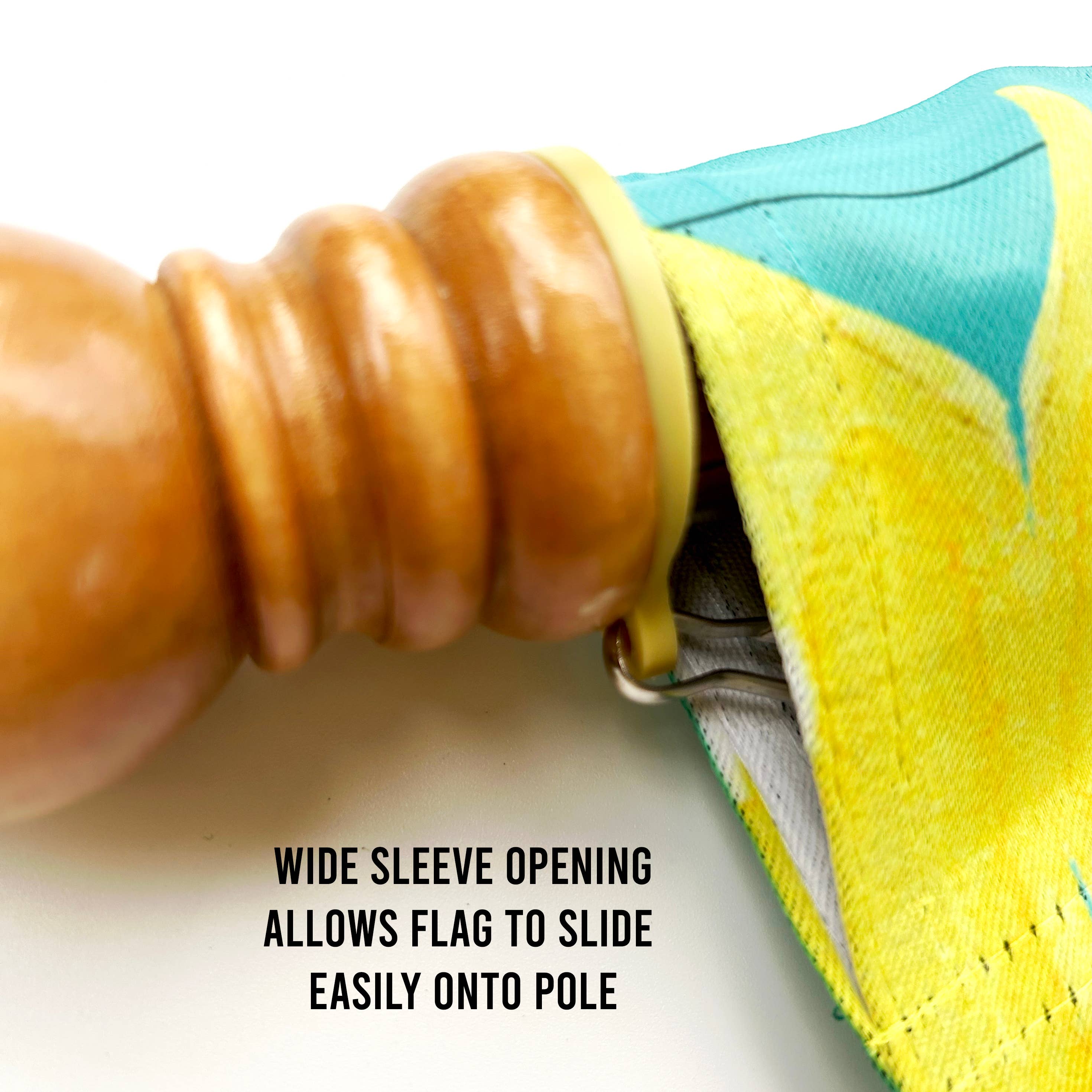 The Spotted Zebras - Wholesale Flag - House Flag (28"x40") - Hello Sunshine Green3