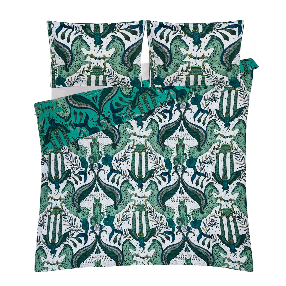 Peacock White Odyssey Bedding Set - UK/EU Sizing for wholesale on Faire20