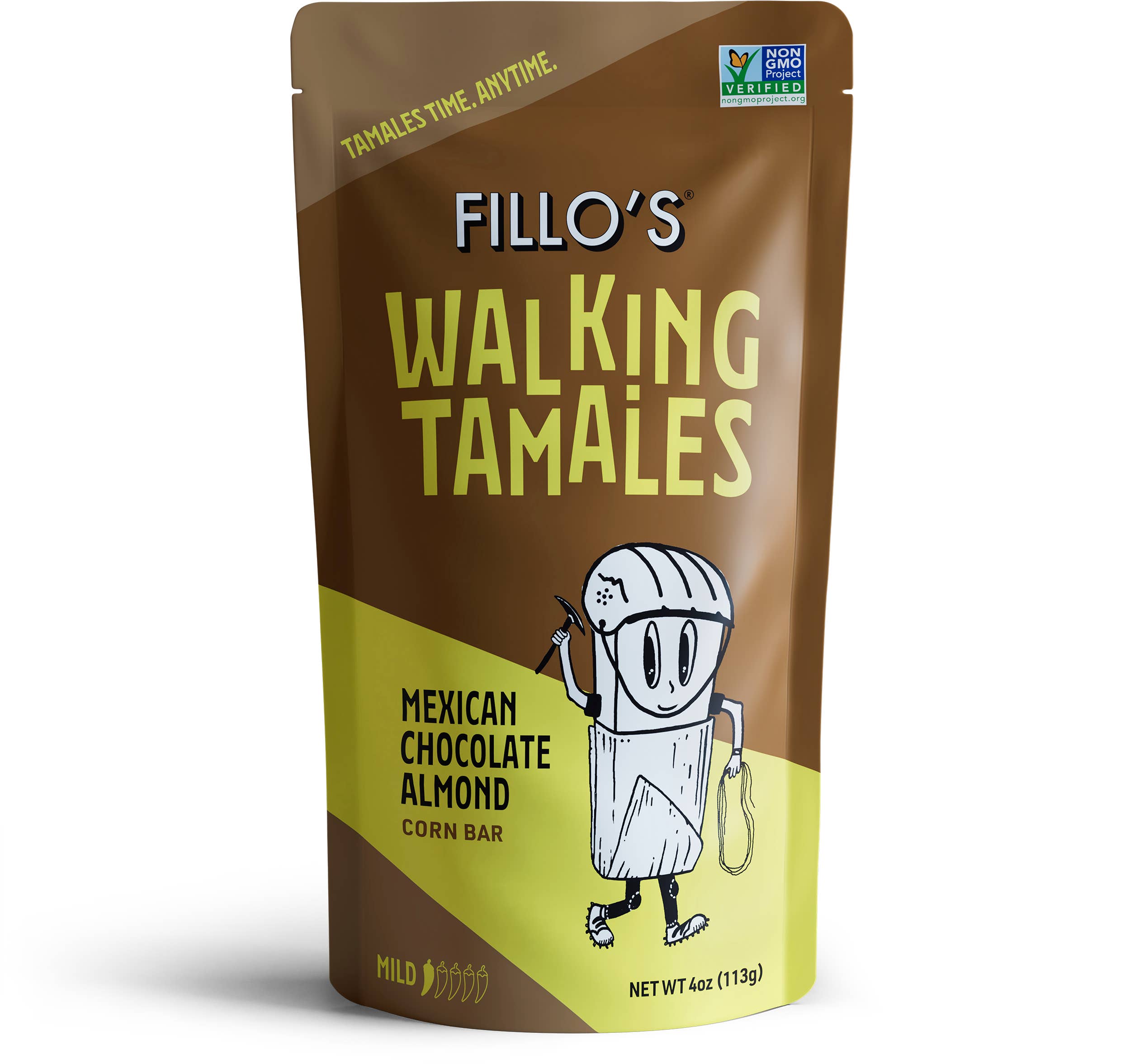 FILLO'S - Wholesale Snack Bar - Mexican Chocolate Almond Walking Tamales, 7 Pouches/Case