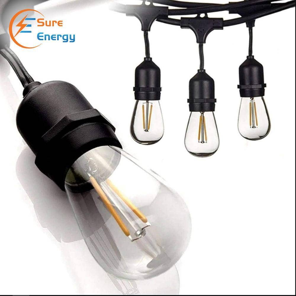 ENER-J – wholesale String lights – LED Filament Bulb String Light Kit 15.2m 15x2W Lamps5