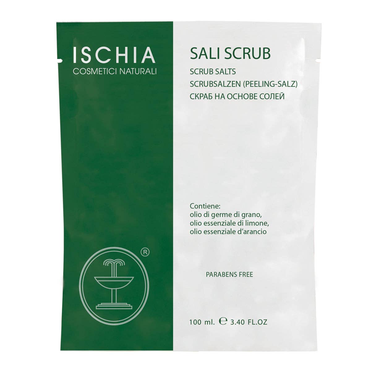 ISCHIA COSMETICI NATURALI - Wholesale Body Scrub/Exfoliant - Sali Scrub single-dose bags of 100 ml x 10 pcs0