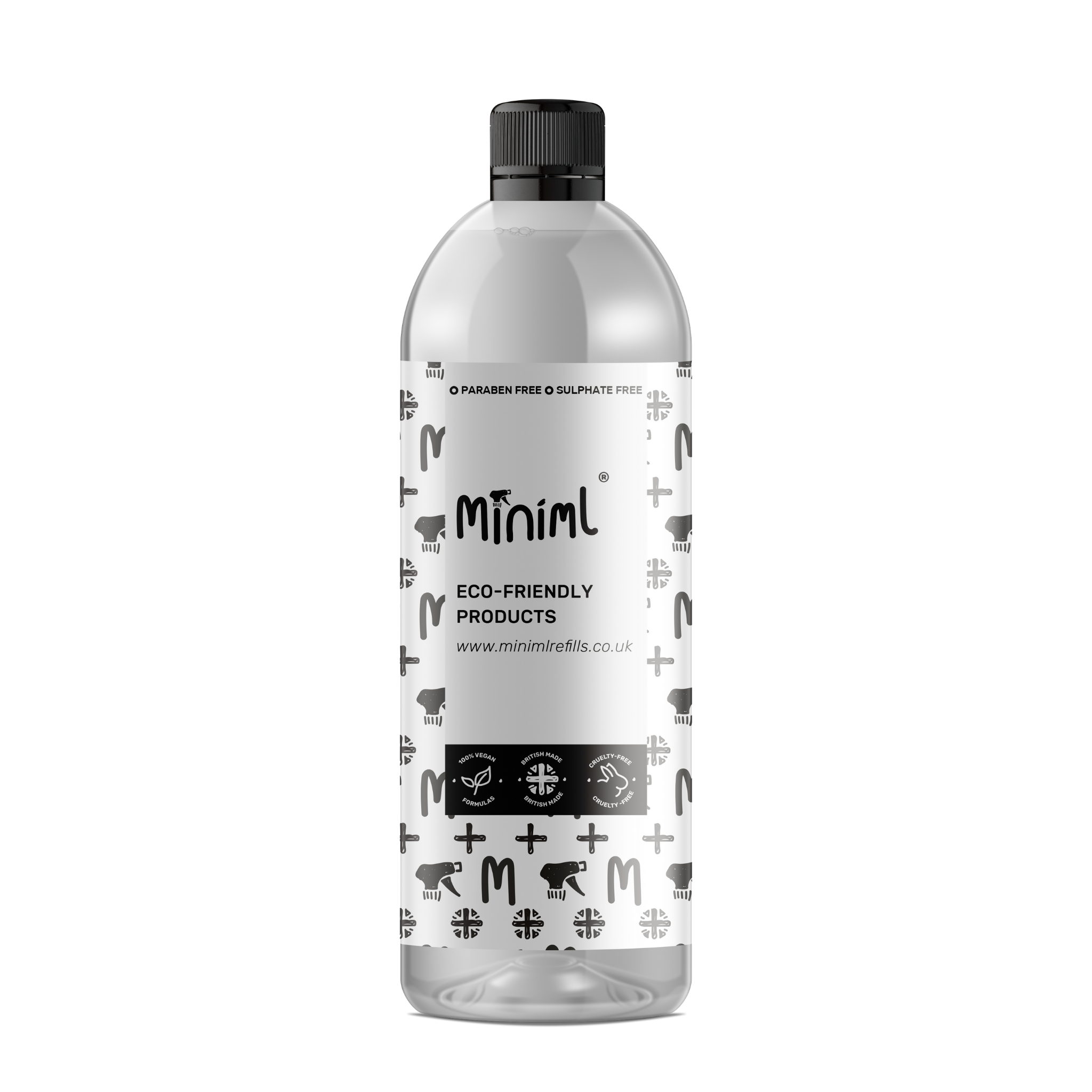 Miniml – wholesale Water bottle – 12 x Reusable PET Tall Bottle - 750ML (MIN208)0