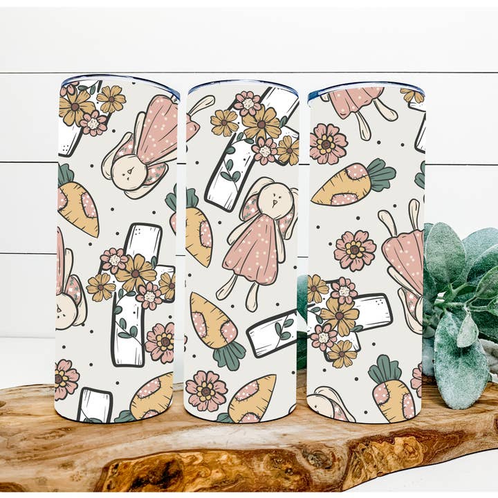 Bicchiere magro religioso pasquale 20 oz DECOETUMBLER-040 per la vendita all'ingrosso da parte di DecoExchange