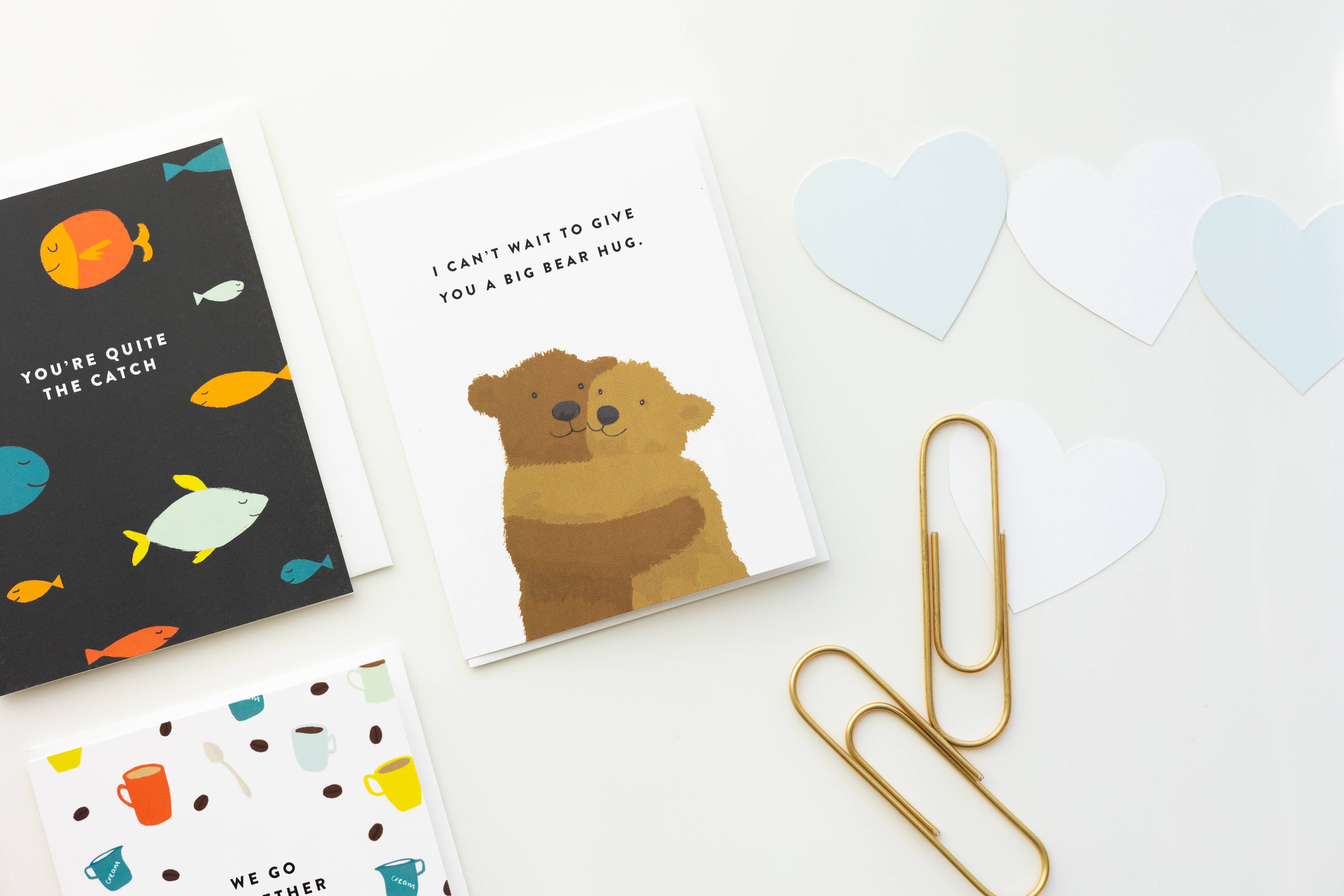 Joy Paper Co. – Engroshandel Kærlighedskort – Bear Hug Card2