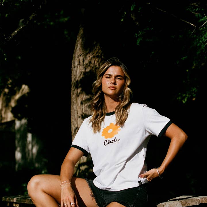 MAPLE RINGER TEE for wholesale by Circle Surf Co