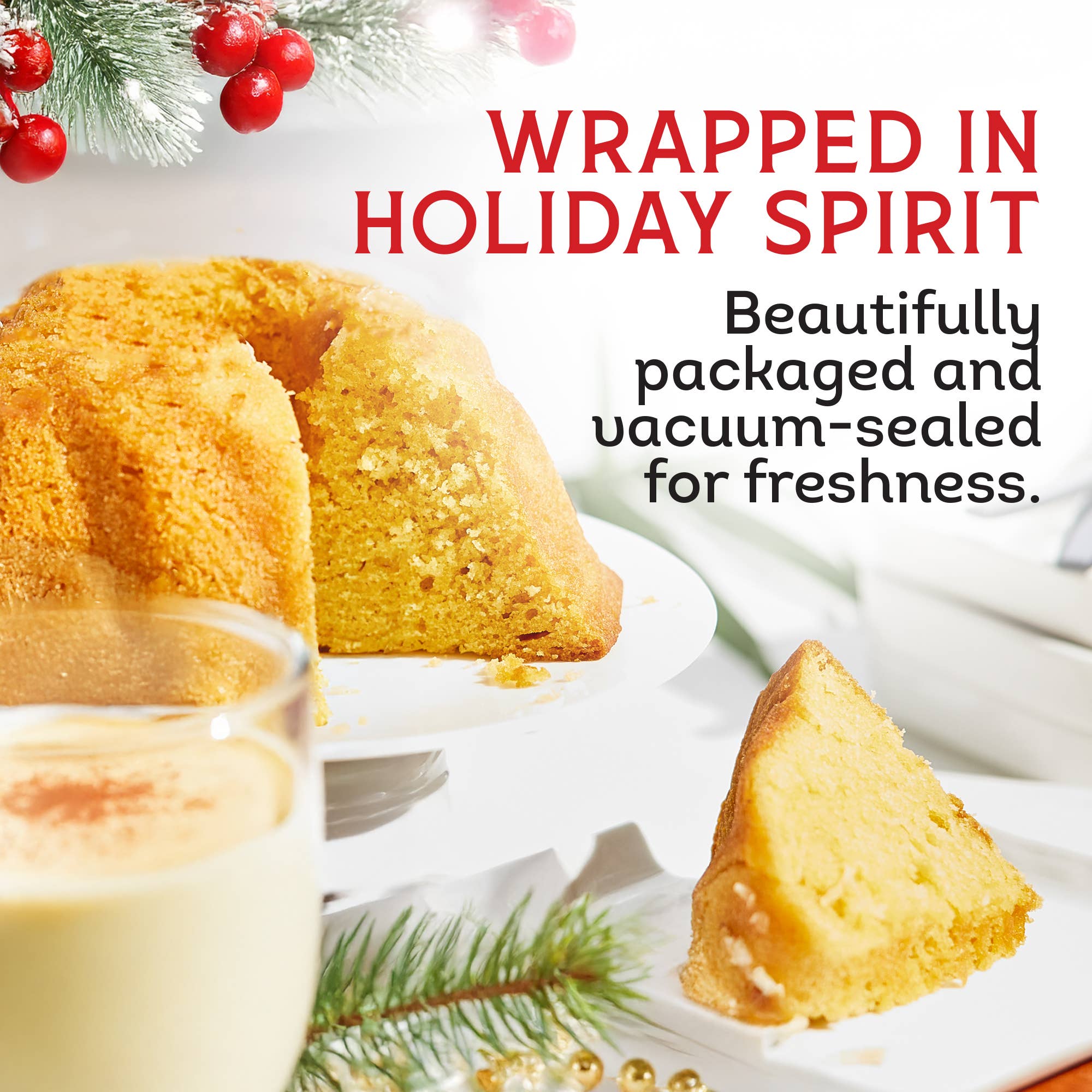 Tortuga Spirit Cake Company - Vente Gâteau - Gâteau Tortuga Eggnog Bourbon 4 oz3