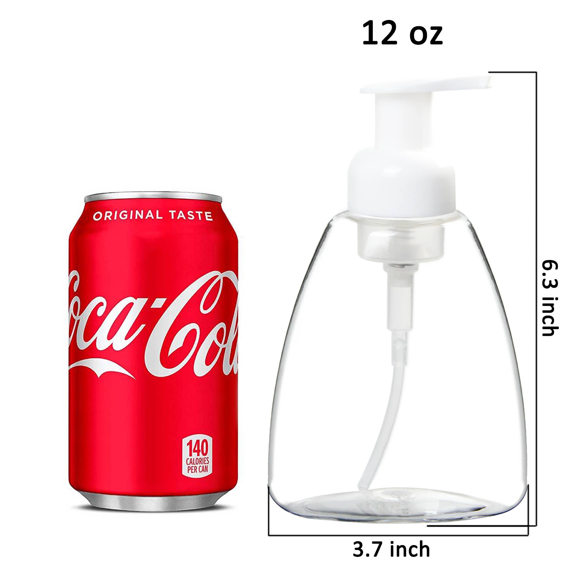 Youngever - Wholesale Soap Dispenser - Youngever 5 Pack 12OZ Plastic Oval Foaming Dispenser - Clear1