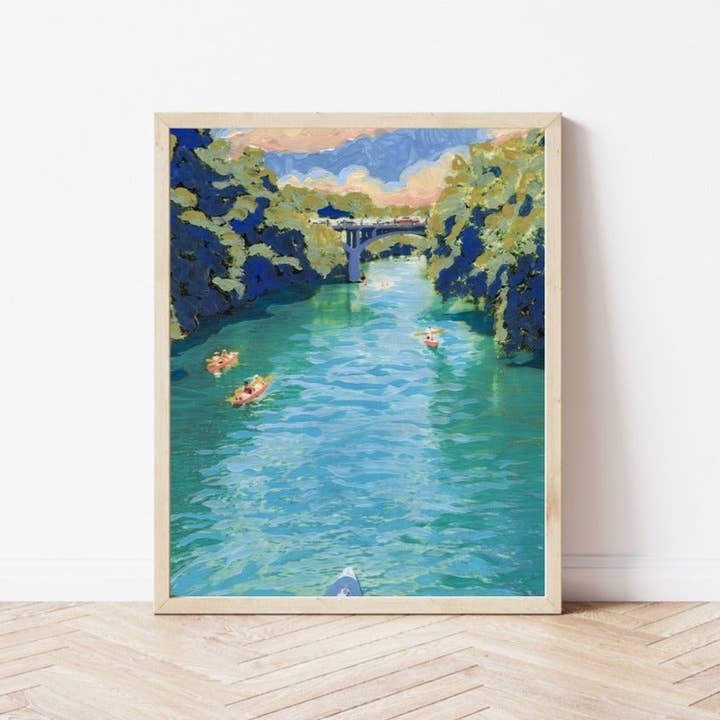 Barton Creek Austin Print for wholesale by El Baker Art