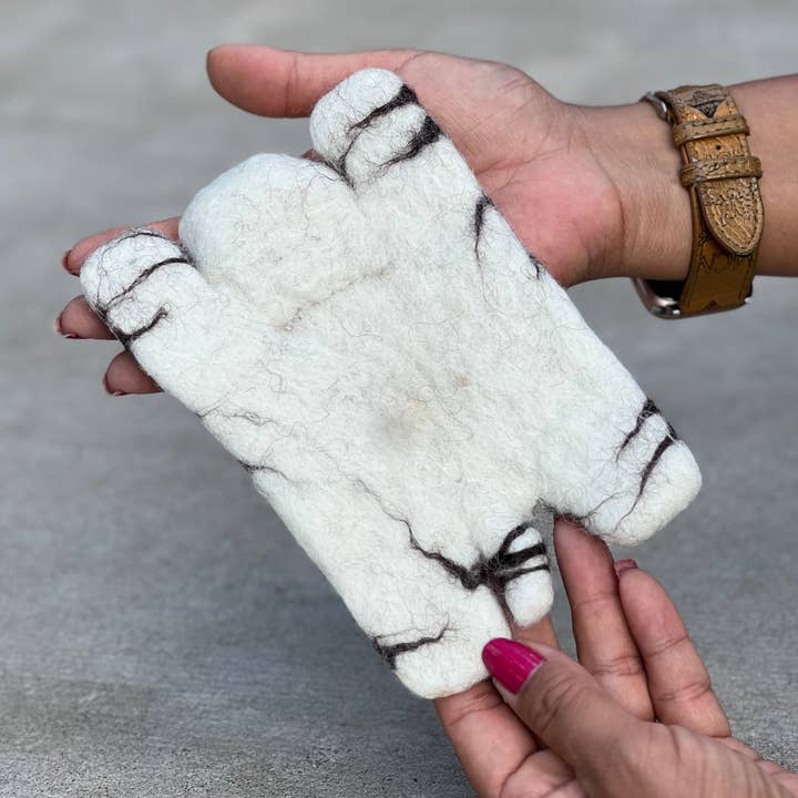 Lungta Imports - Wholesale Coasters - Fair Trade Animal Felt Ball Tea Coasters, Cup Mug Coasters4