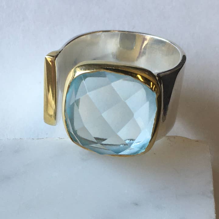 Treisi - Wholesale Cocktail/Statement Ring - Statement Ring in Gold and Silver