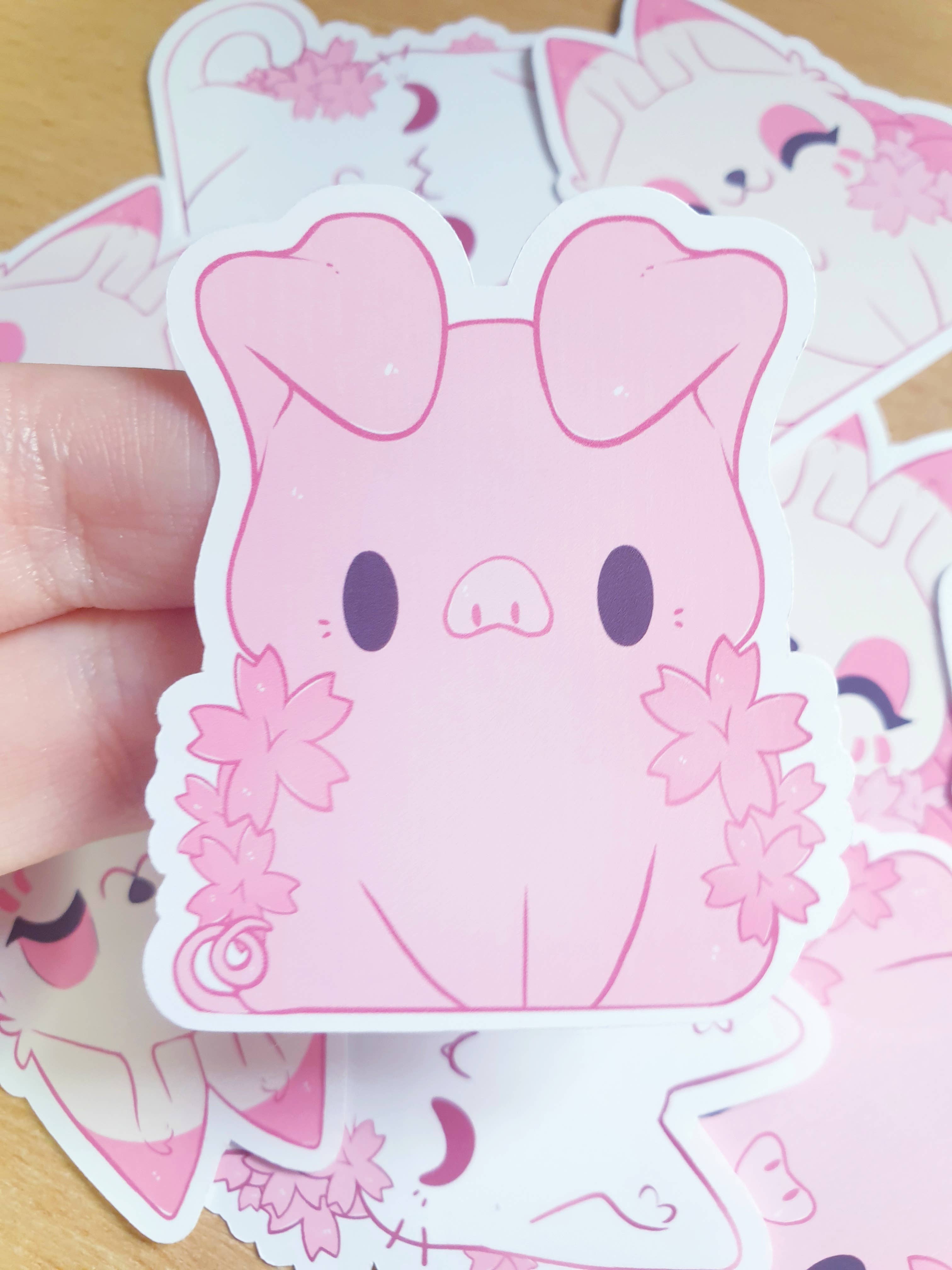 Ellesdoodlebox - Vente Autocollant - Autocollants animaux Sakura2