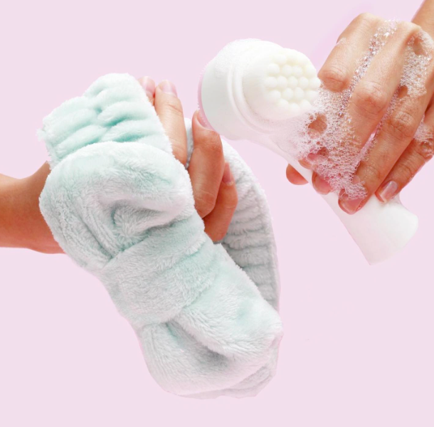 Best Beauty Group - Wholesale Facial Care Set/Kit - CALA Goal to Glow Dual Action Facial Brush & Headband Set6