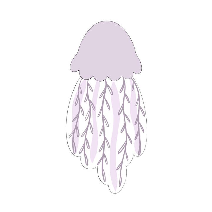 Jellyfish Food Safe PLA 3-D Printed Cookie Cutter for wholesale by Maison’s Custom Cutters